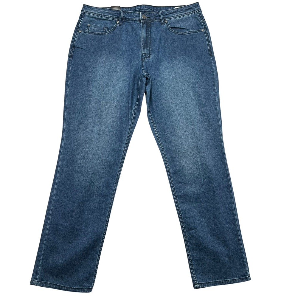 Buffalo David Bitton Jeans Mens 38x32 Blue Slim Straight Leg Denim NEW